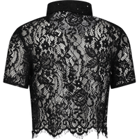 MonnaLisa Kinder Meisjes Blouse Zwart