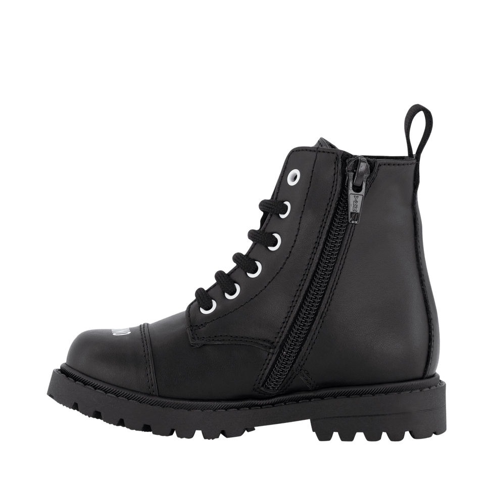 Moschino Kids Girls Boots Black