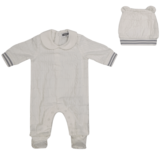 Moschino Baby Unisex Bodysuit Off White