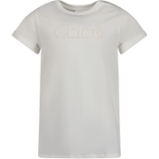 Chloe Kids Girls T-Shirt Off White
