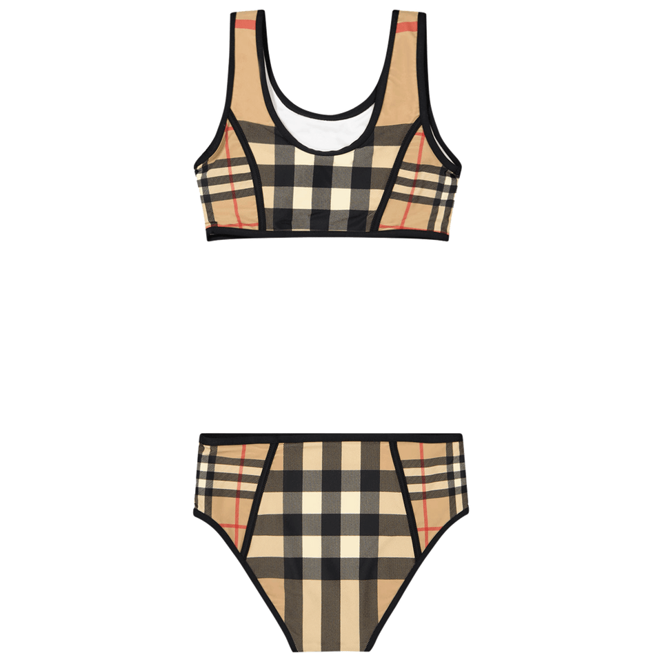 Burberry Kids Girls Swimwear Beige