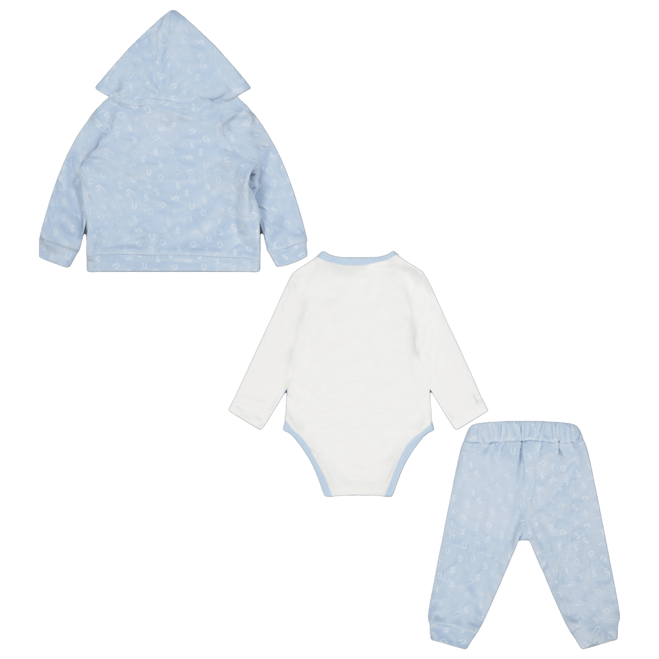 Guess Baby Unisex Set Light Blue