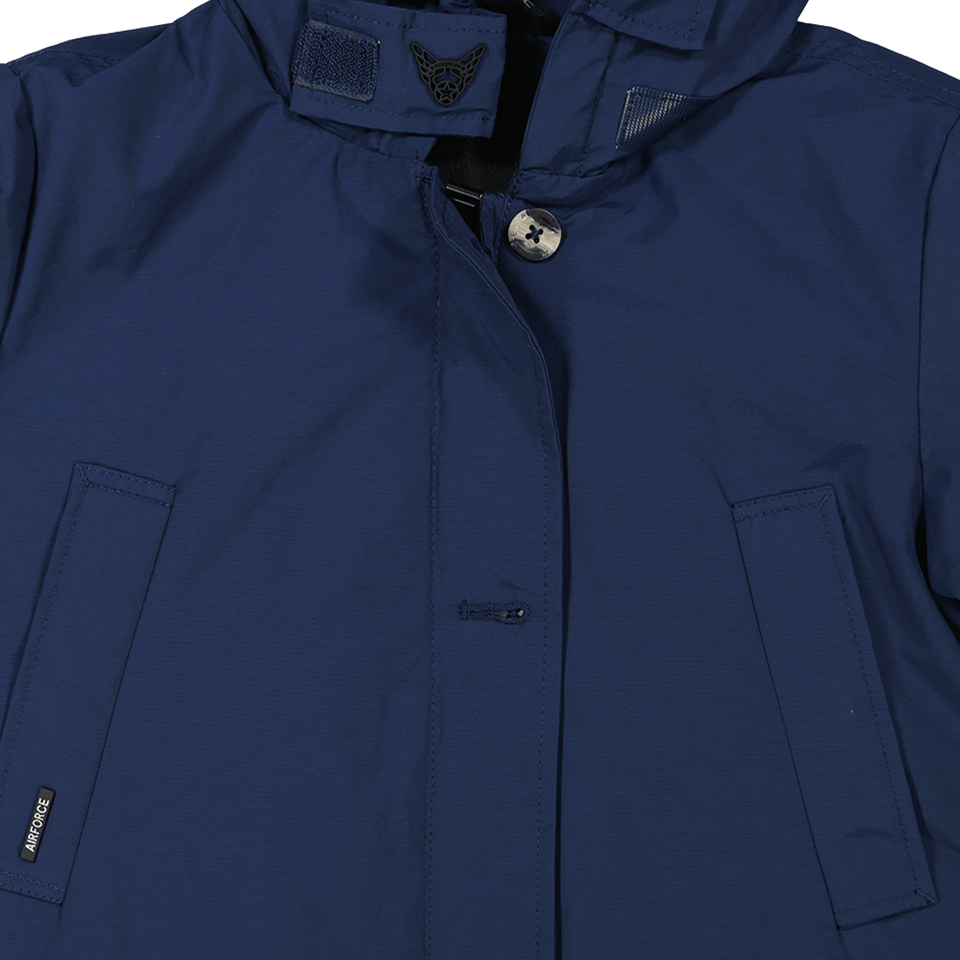 Airforce Kids Girls Coat Blue
