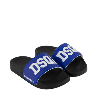 Dsquared2 Kids Unisex Flip-Flops Cobalt Blue