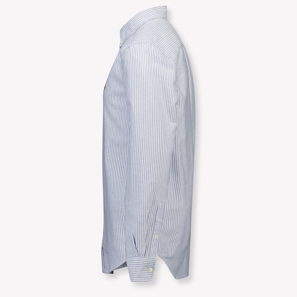 Ralph Lauren Kinder Jongens Blouse In Licht Blauw