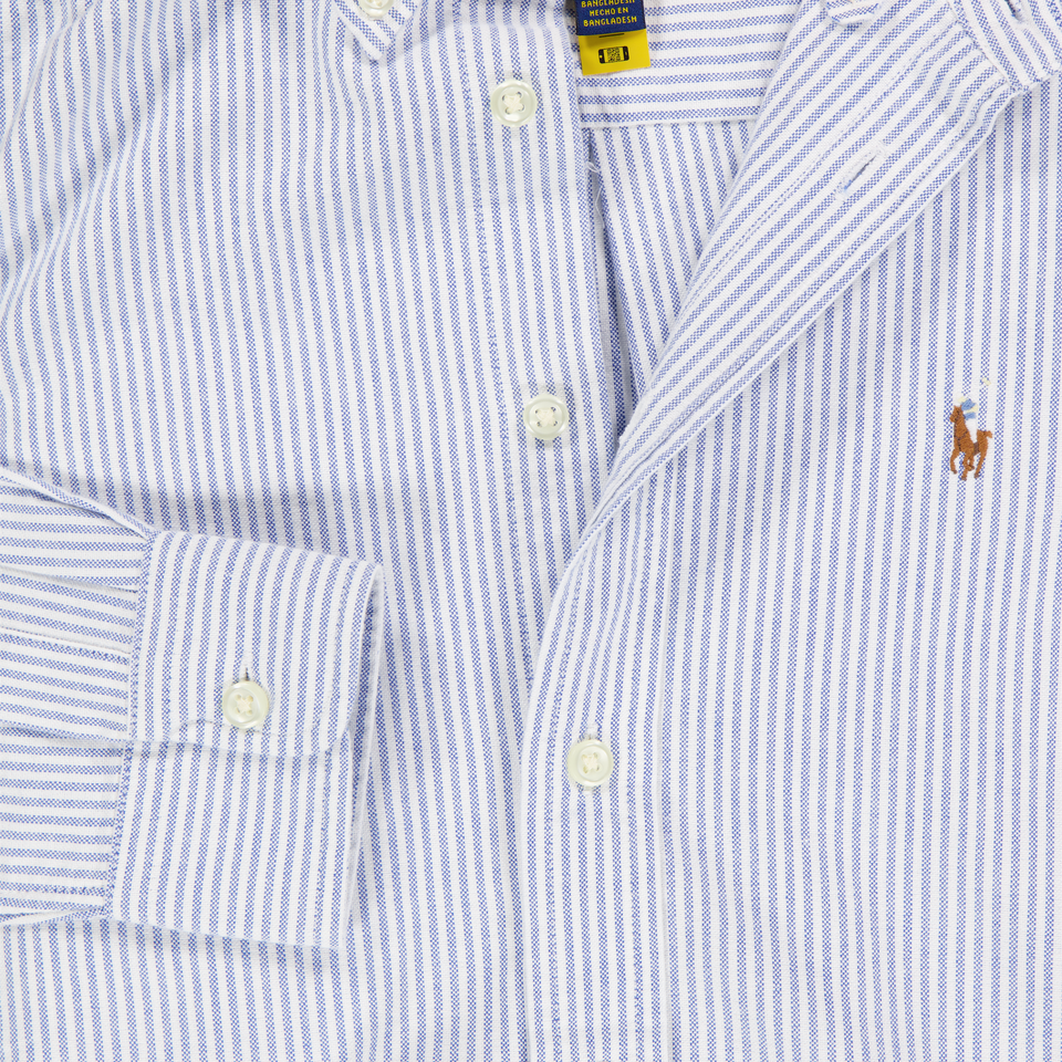 Ralph Lauren Kinder Jongens Blouse In Licht Blauw