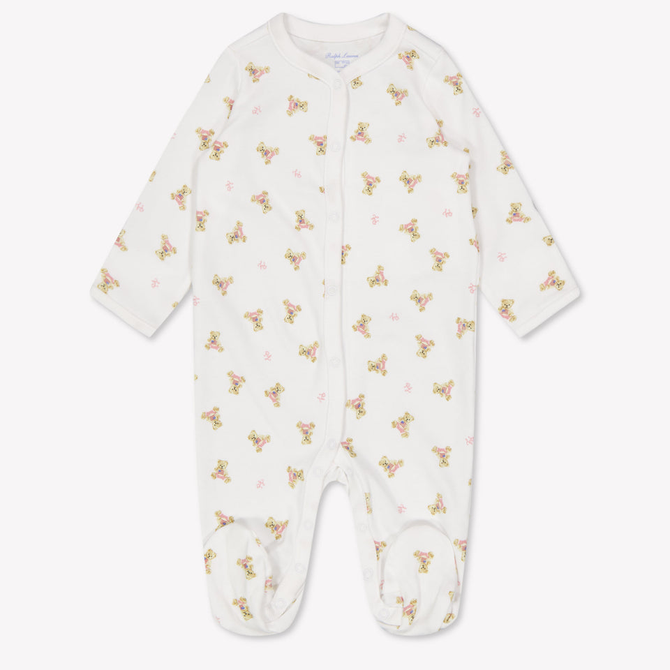 Ralph Lauren Baby Meisjes Boxpakje In Wit