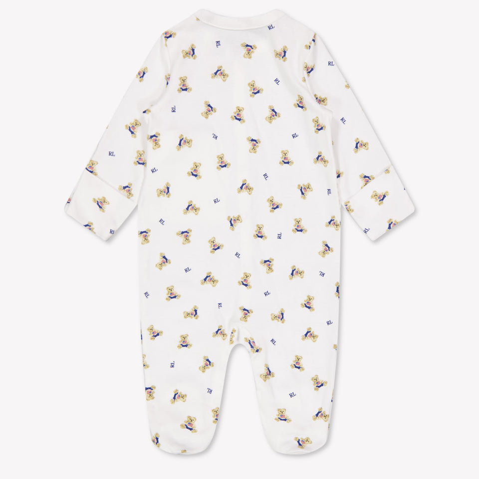 Ralph Lauren Baby Boys Playsuit In White
