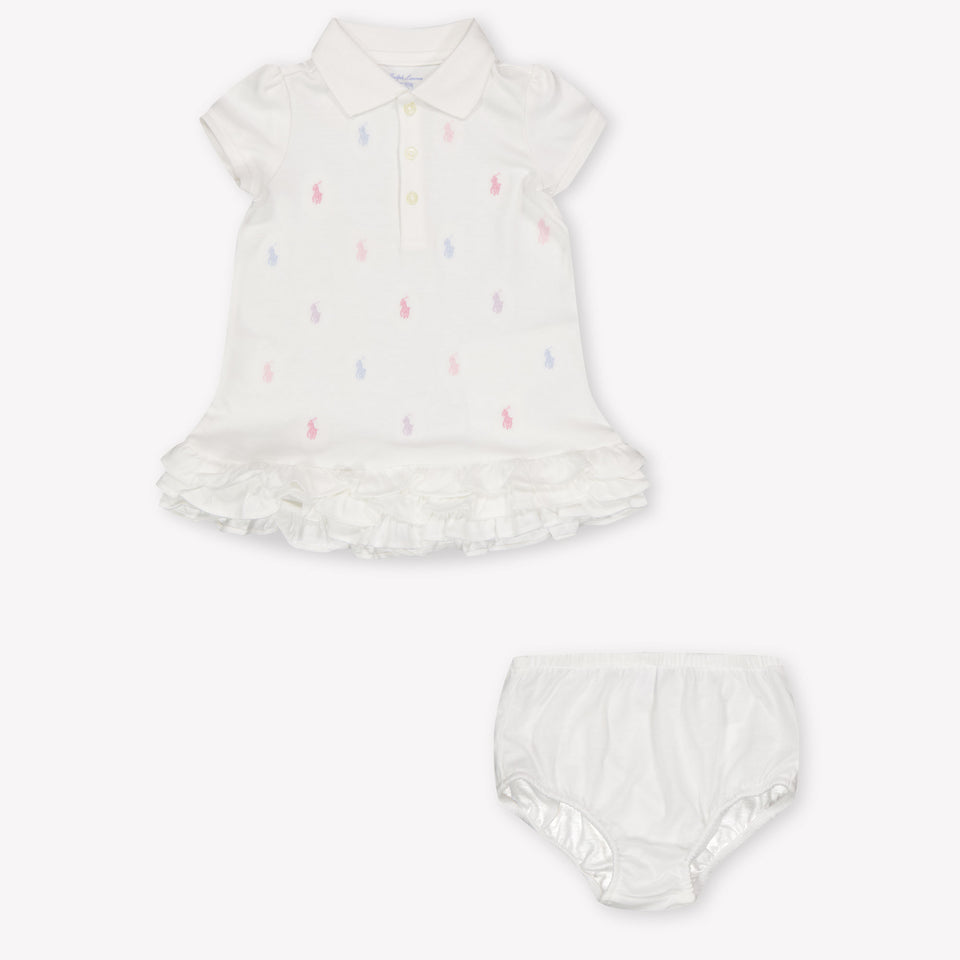 Ralph Lauren Baby Girls Dress In White