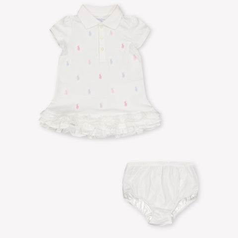 Ralph Lauren Baby Girls Dress In White