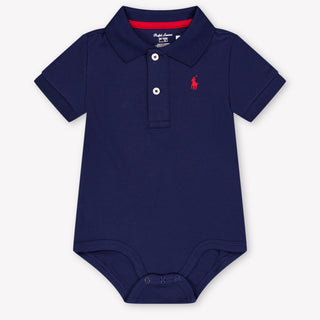 Ralph Lauren Baby Boys Romper In Navy