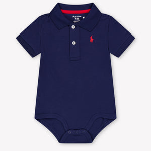 Ralph Lauren Baby Boys Romper In Navy