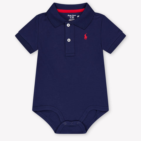 Ralph Lauren Baby Boys Romper In Navy