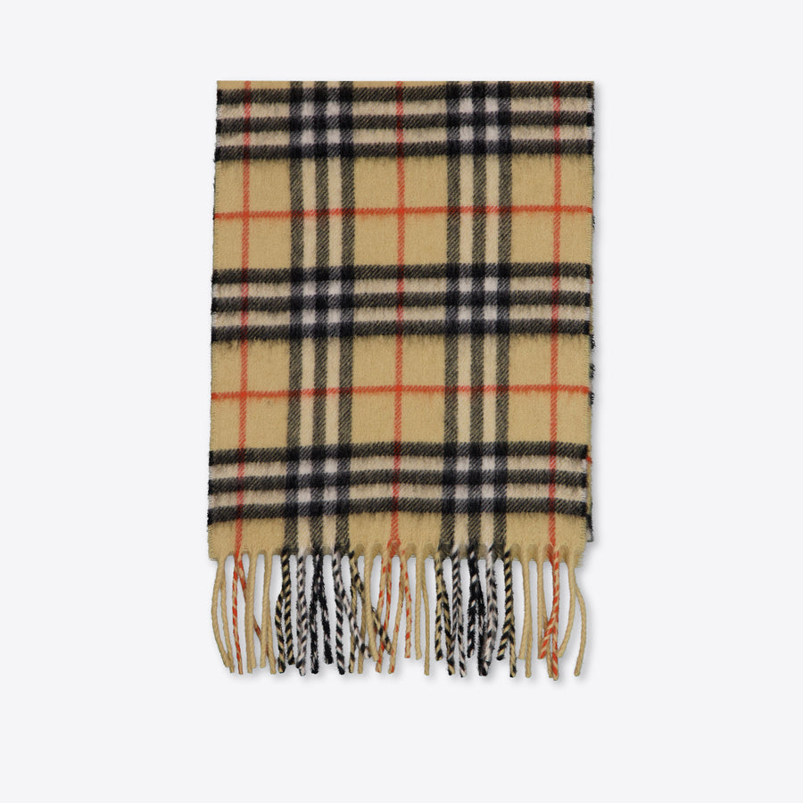 Burberry Cash Kids Unisex Scarves In Beige