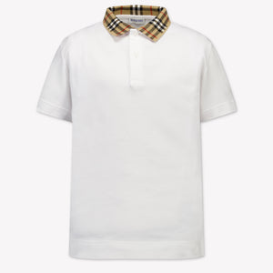 Burberry Johane Kids Boys Polo In White