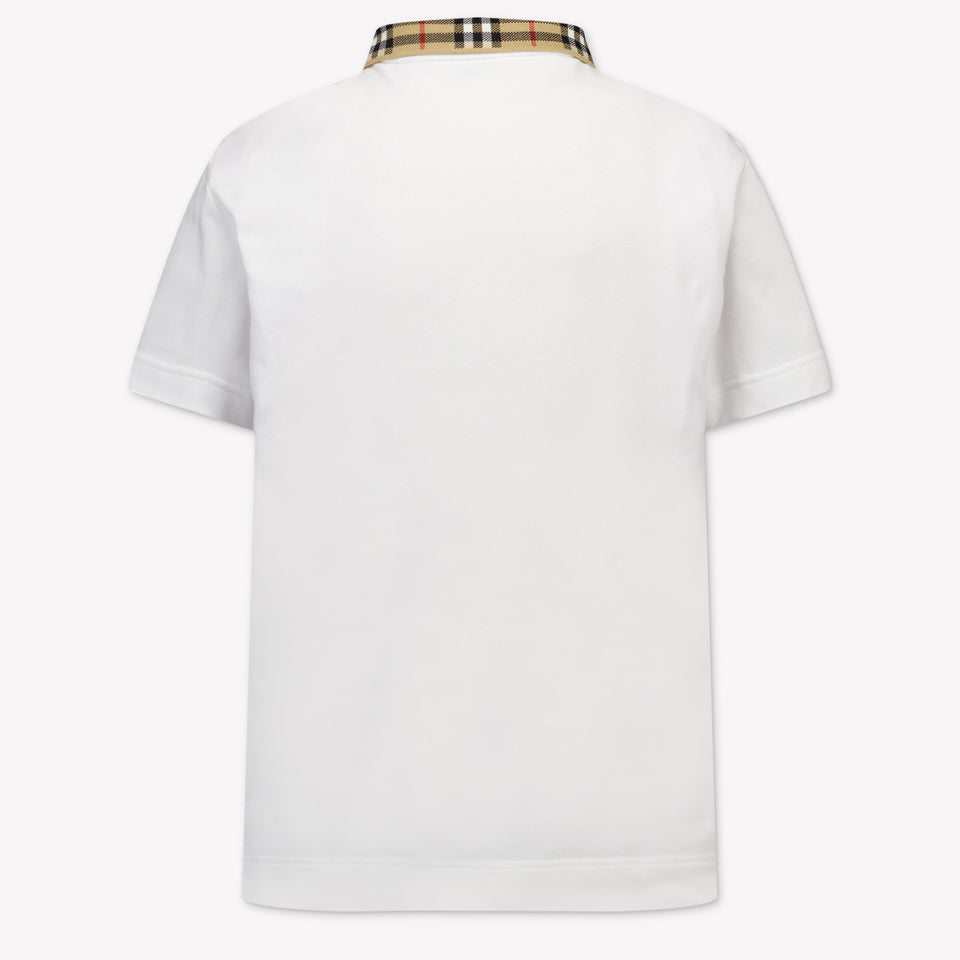 Burberry Johane Kids Boys Polo In White