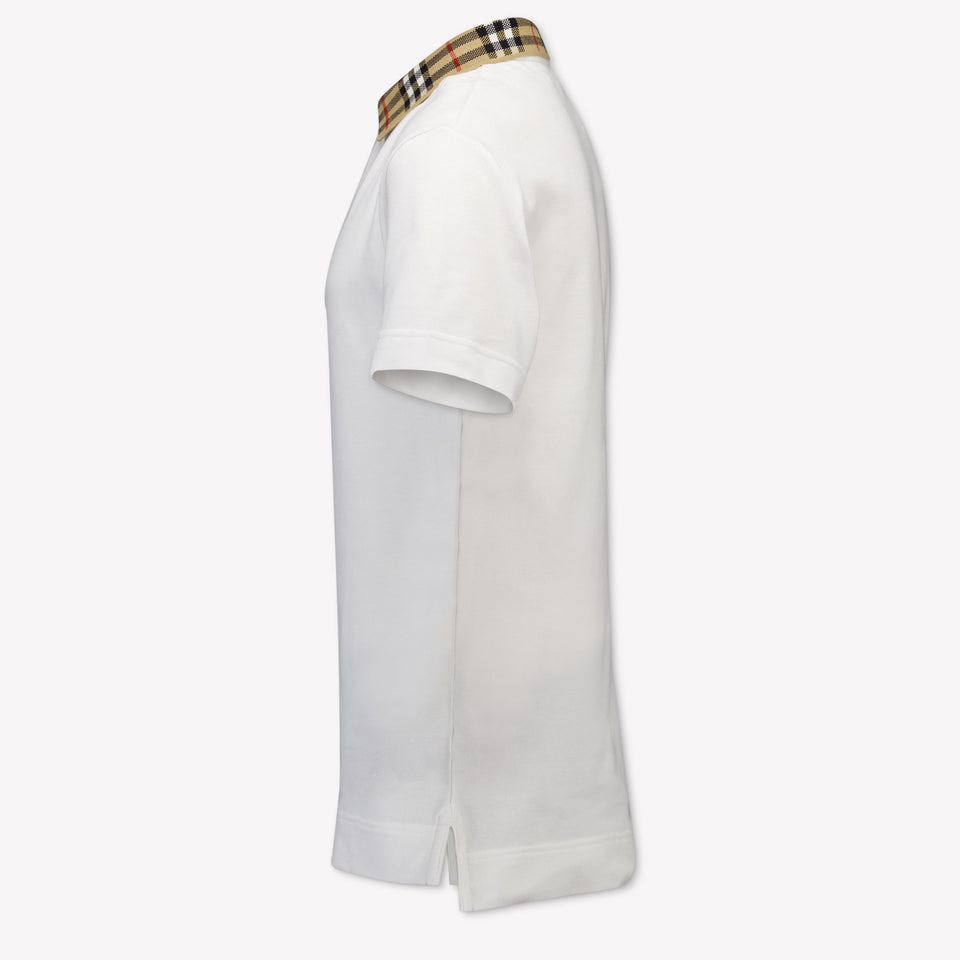 Burberry Johane Kids Boys Polo In White