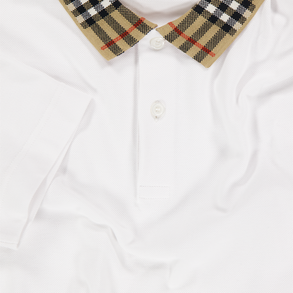 Burberry Johane Kids Boys Polo In White