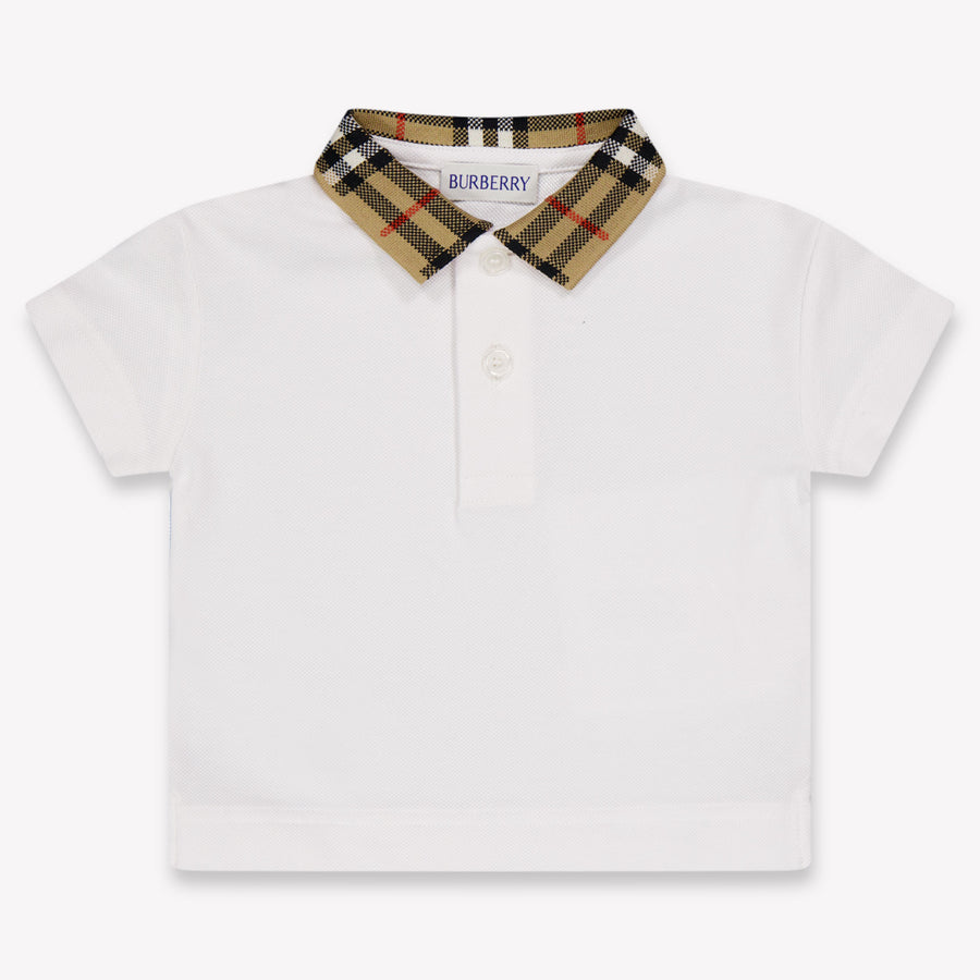Burberry Johane Baby Jongens Polo In Wit