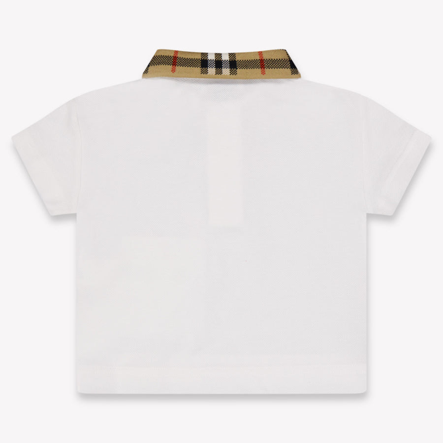 Burberry Johane Baby Jongens Polo In Wit