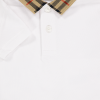 Burberry Johane Baby Jongens Polo In Wit