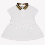 Burberry Astrid Baby Girls Dress In White