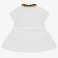 Burberry Astrid Baby Meisjes Jurk In Wit