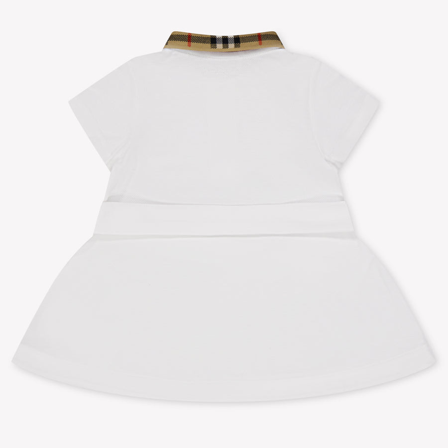 Burberry Astrid Baby Meisjes Jurk In Wit