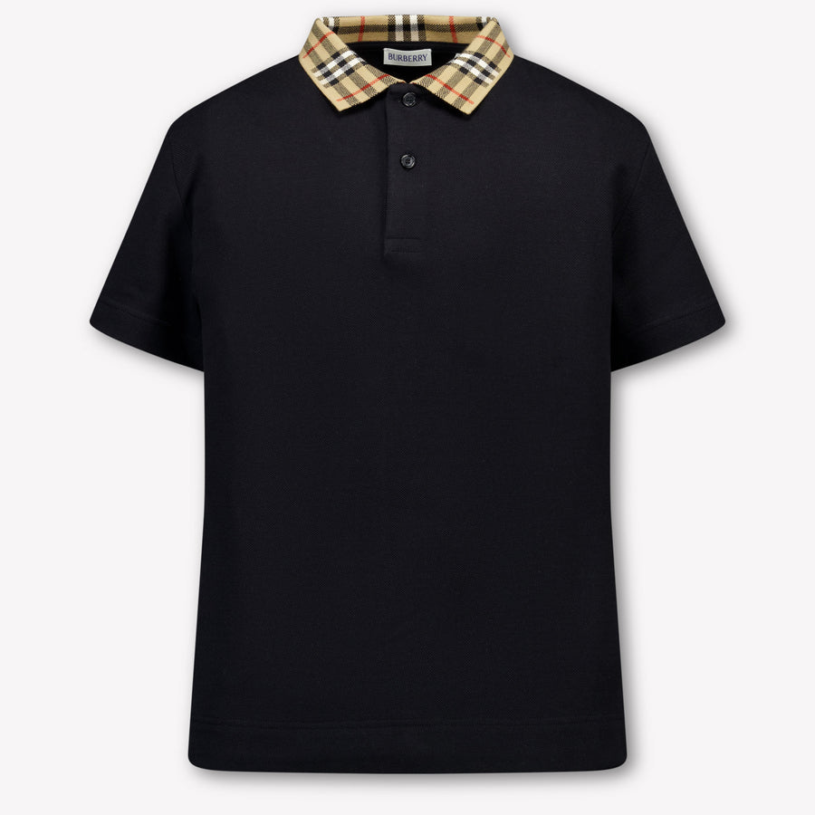 Burberry Johane Boys Polo Shirt in Black