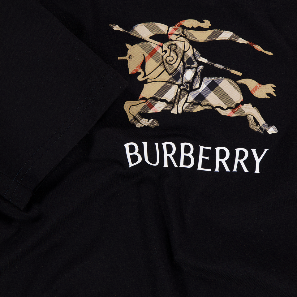 Burberry Cedar Kids Boys T-Shirt In Black