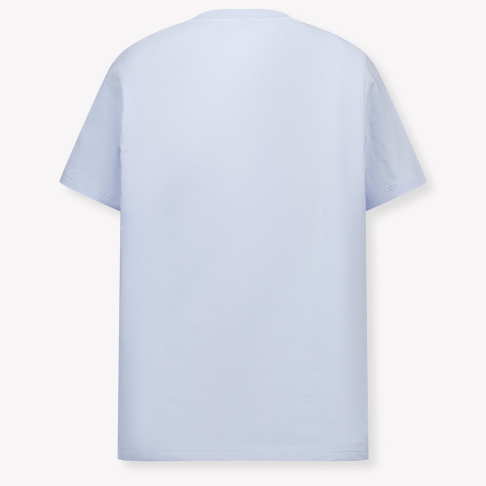 Burberry Cedar Stamp Kinder Jongens T-Shirt In Licht Blauw
