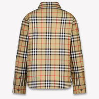 Burberry Owen Kids Boys Blouse In Beige