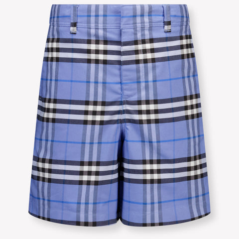Burberry Oscar Kinder Jongens Shorts In Licht Blauw