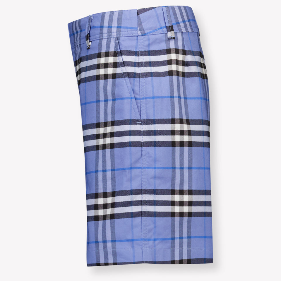 Burberry Oscar Kinder Jongens Shorts In Licht Blauw