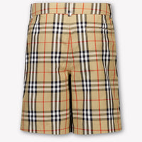 Burberry Oscar Kids Boys Shorts In Beige