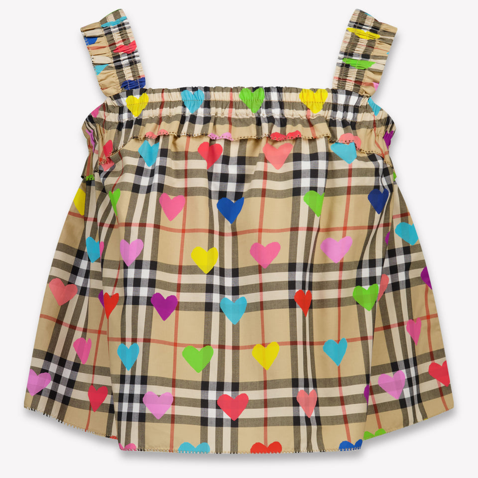 Burberry Gabi Kinder Meisjes T-Shirt In Beige