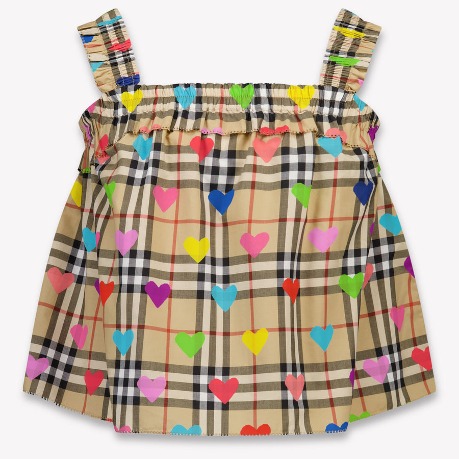 Burberry Gabi Kids Girls T-Shirt In Beige