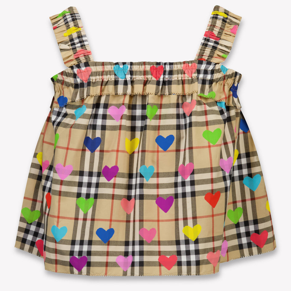 Burberry Gabi Kinder Meisjes T-Shirt In Beige
