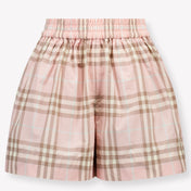 Burberry Marcy Kids Girls Shorts In Light Pink