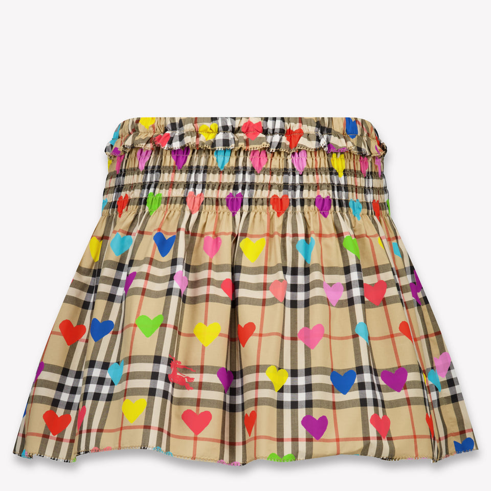 Burberry Ama Kinder Meisjes Rokje In Beige