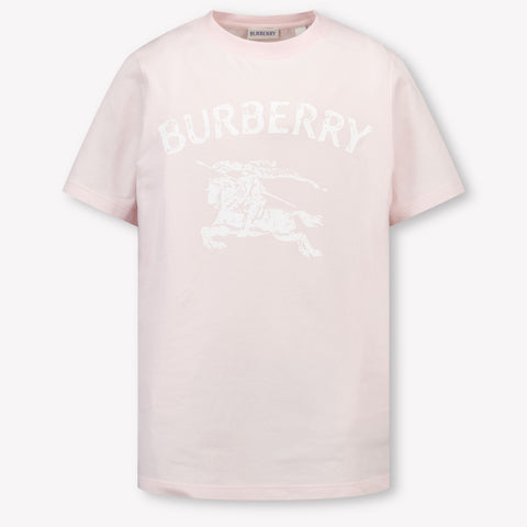 Burberry CedarStamp Kids Girls T-Shirt In Light Pink