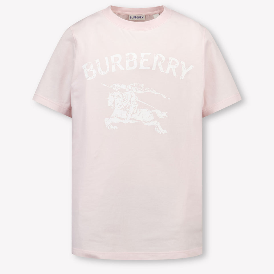 Burberry CedarStamp Kids Girls T-Shirt In Light Pink