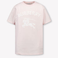 Burberry Cedar Stamp Kinder Meisjes T-Shirt In Licht Roze