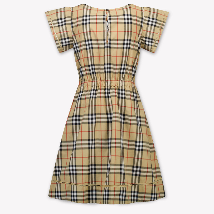 Burberry Adele Kids Girls Dress In Beige