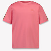 Burberry Cedar Check Kids Girls T-Shirt In Pink