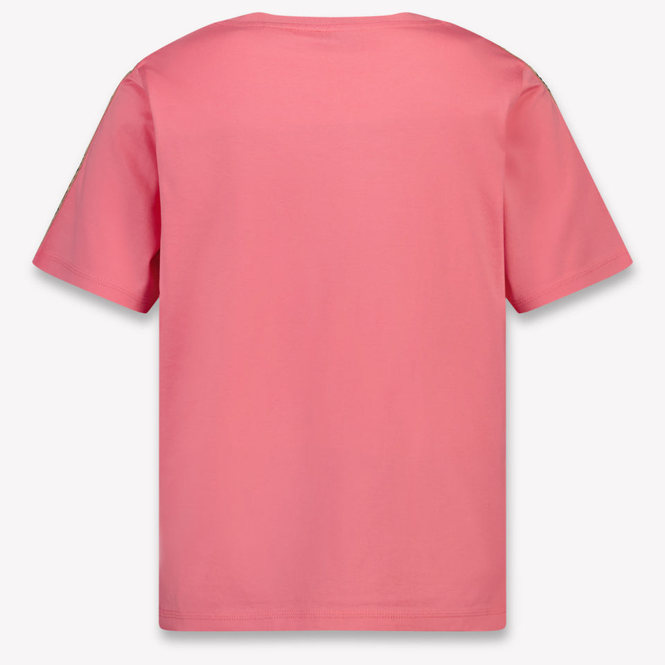 Burberry Cedar Check Kids Girls T-Shirt In Pink