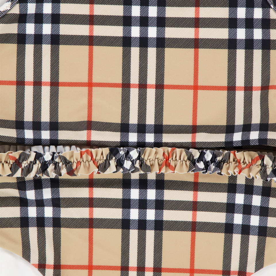 Burberry Babette Kids Girls Swimwear In Beige
