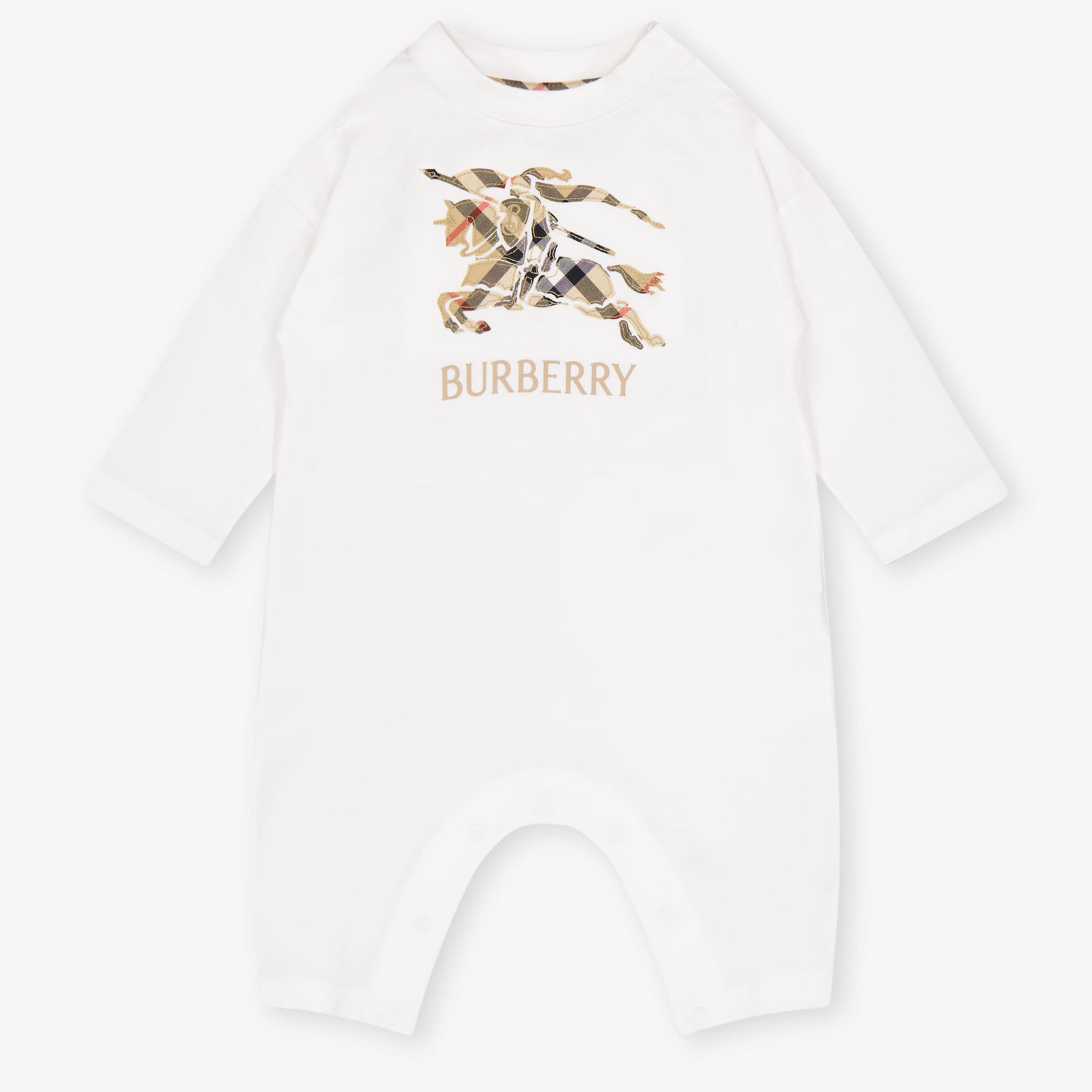 Burberry Johnson Baby Boys Playsuit In White