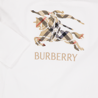 Burberry Johnson Baby Boys Playsuit In White