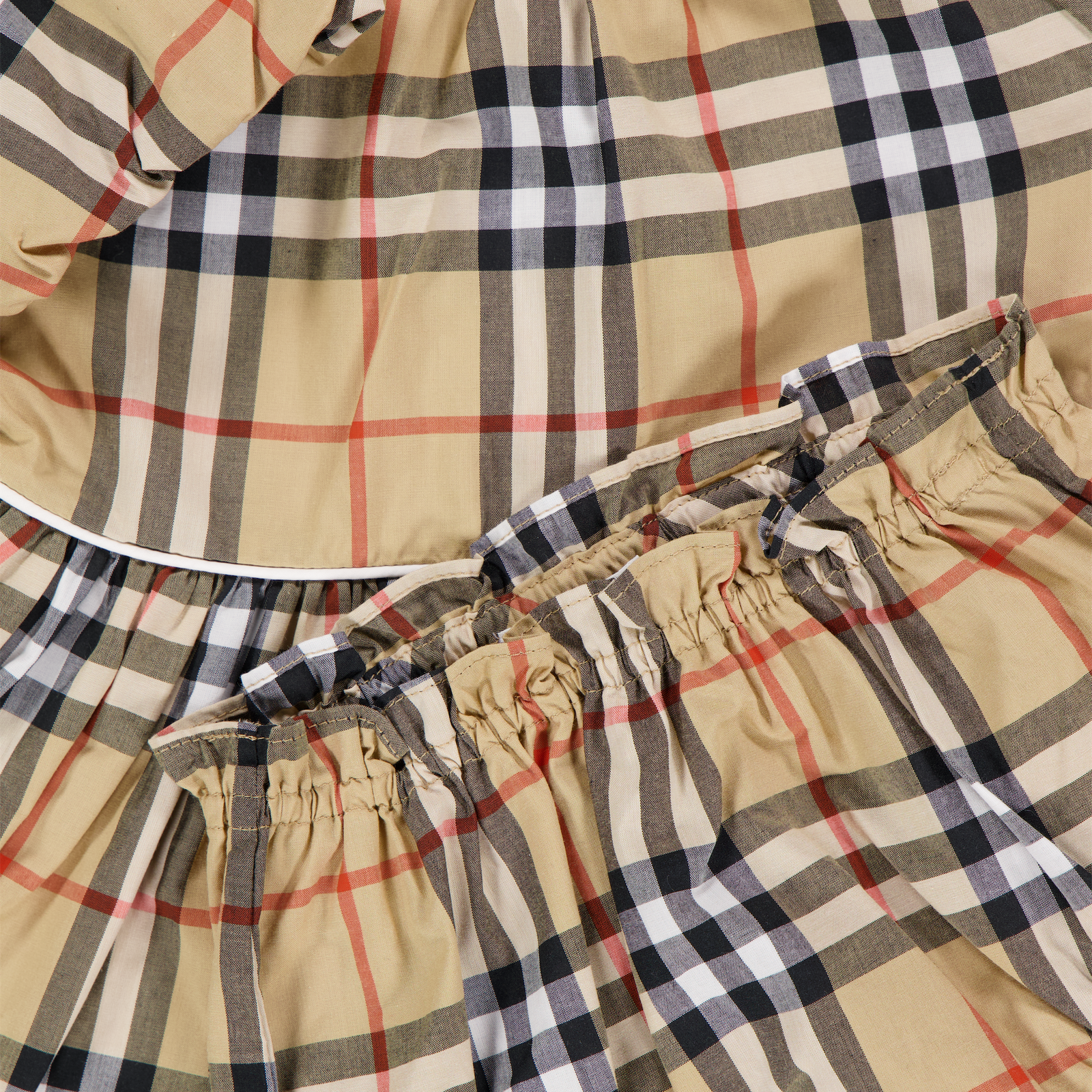 Burberry Aria Baby Girls Dress In Beige